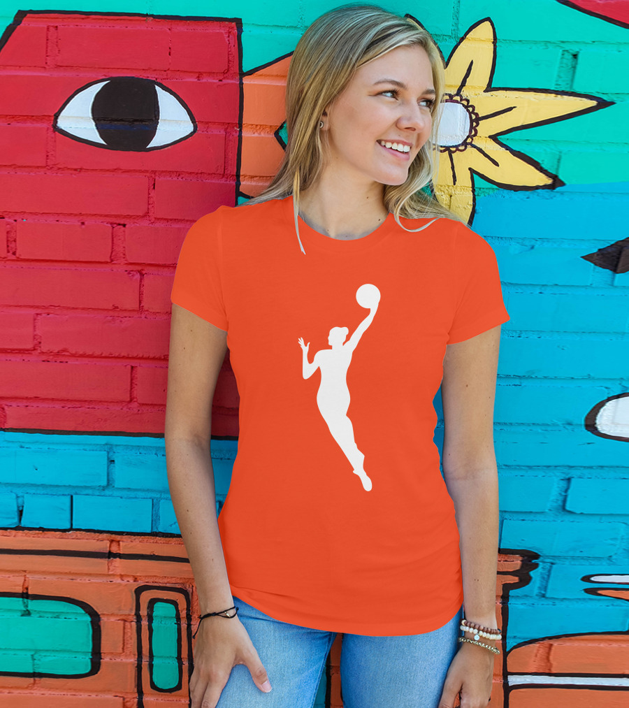 WNBA Jump Shot Icon On T-Shirt
