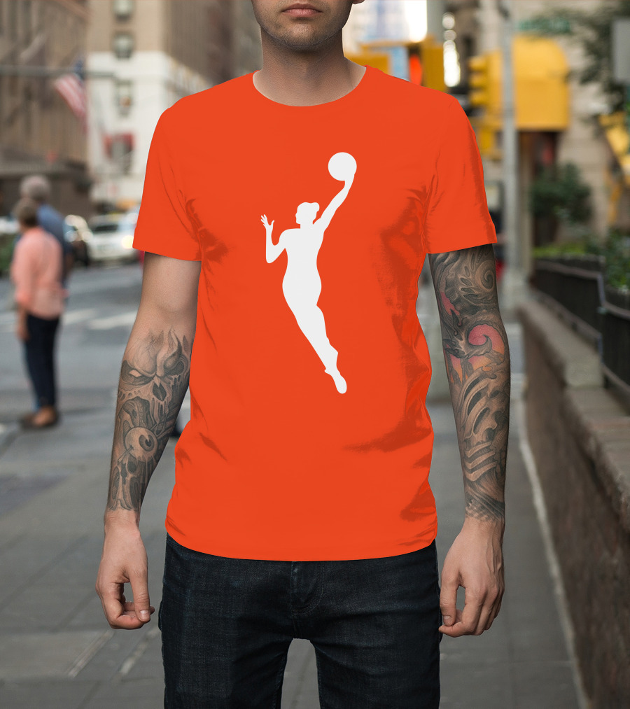 WNBA Jump Shot Icon On T-Shirt