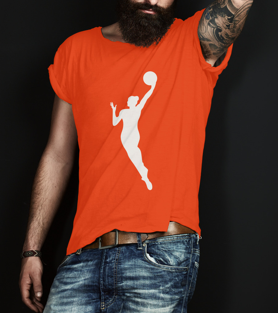 WNBA Jump Shot Icon On T-Shirt