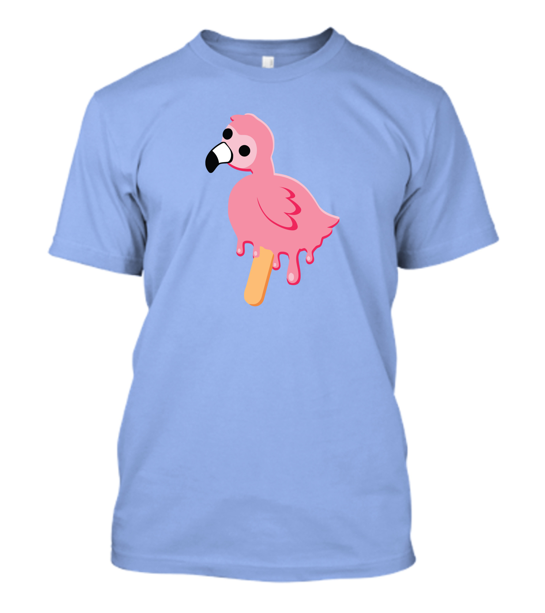 Flamingo Popsicle Melting Drip T-Shirt