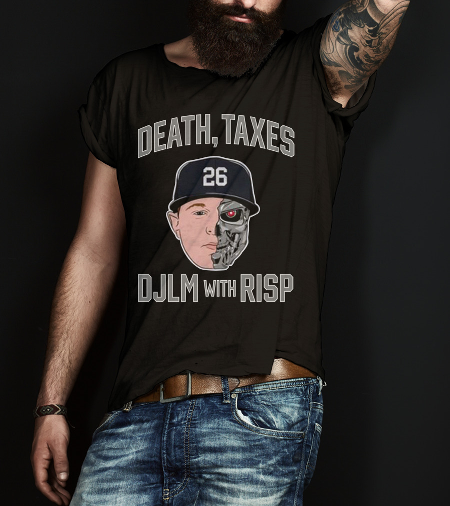 Death Taxes DJLM With RISP 26 Hat Half Human Half Robot T-Shirt