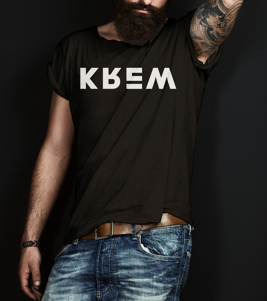 Krew Merch Minimalist Text T-Shirt