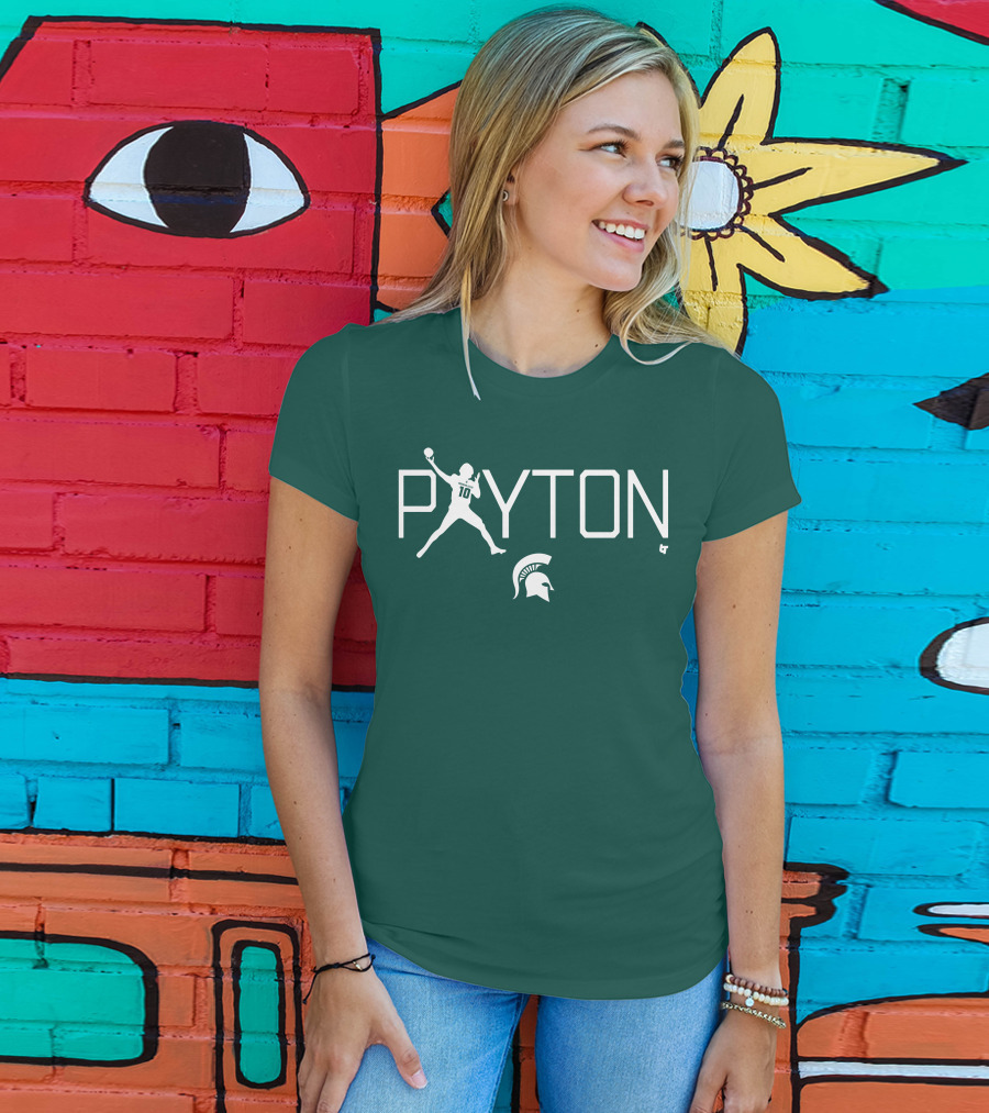 PAYTON 10 Spartan Football Quarterback T-Shirt