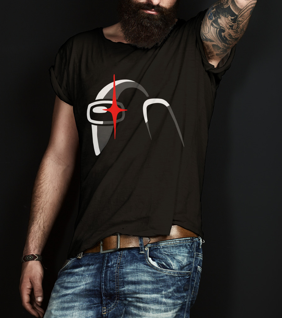 Among Us Crewmate With Red Star Eye T-Shirt