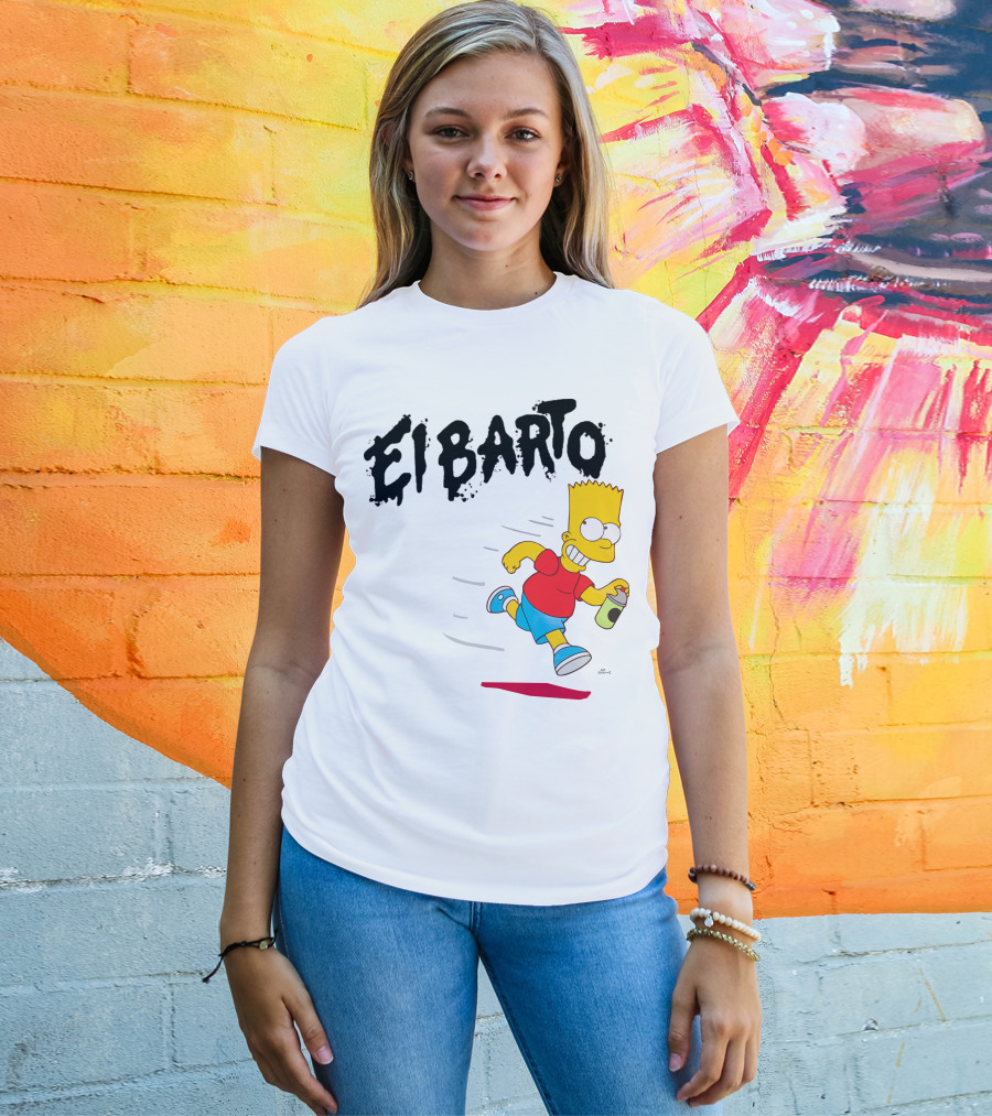 Vans Simpsons El Barto Bart Simpson Spray Can T-Shirt