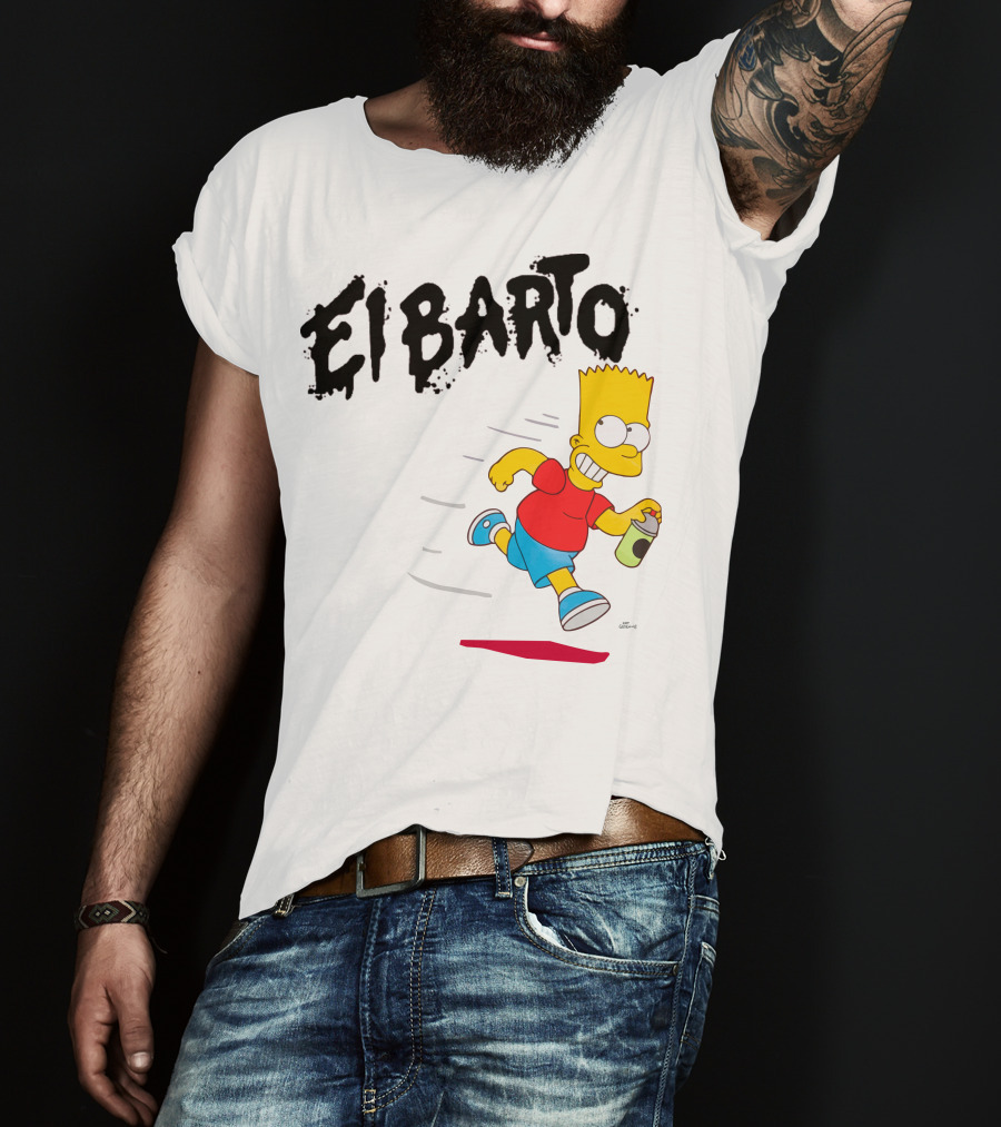 Vans Simpsons El Barto Bart Simpson Spray Can T-Shirt