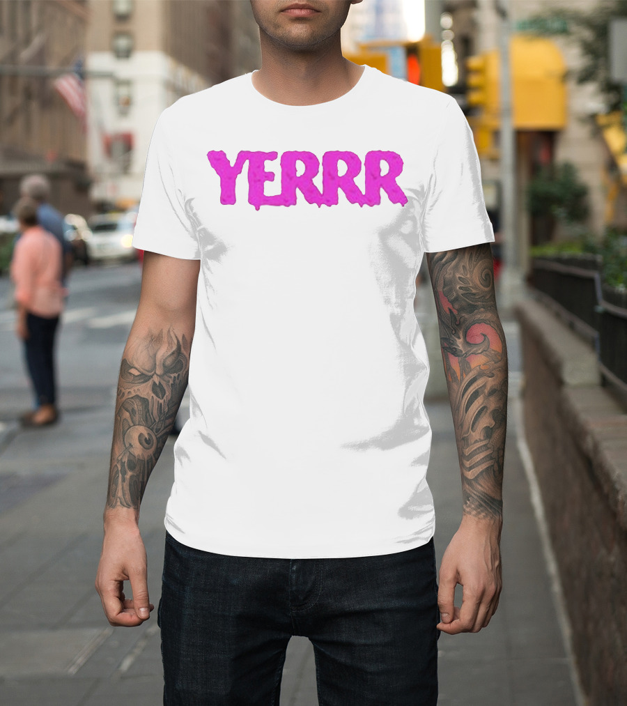 YERRR Gio And Eli Merch Text T-Shirt