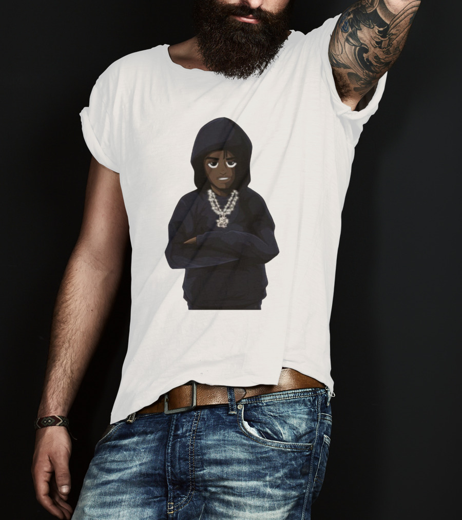 Lil Tjay Merch Hoodie Character With Chains T-Shirt