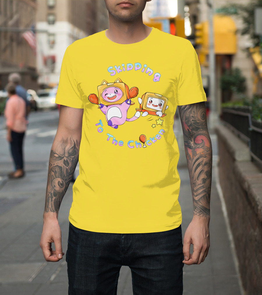 Skipping To The Chicken Lankybox Merch UK T-Shirt