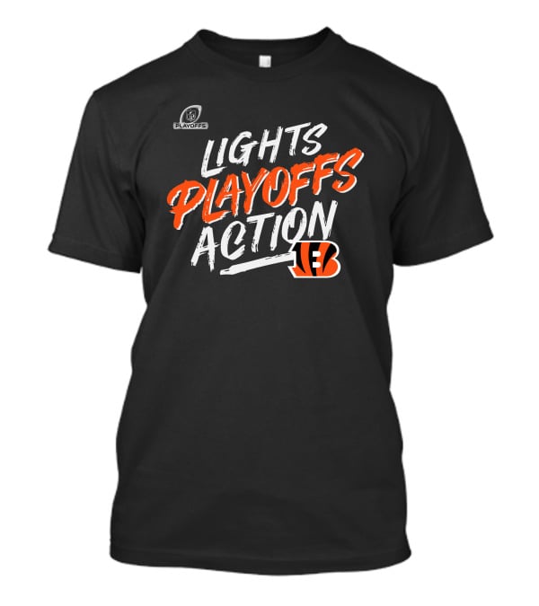 Lights Playoffs Action Bengals T-Shirt