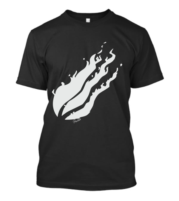 Preston Flame Black White T-Shirt