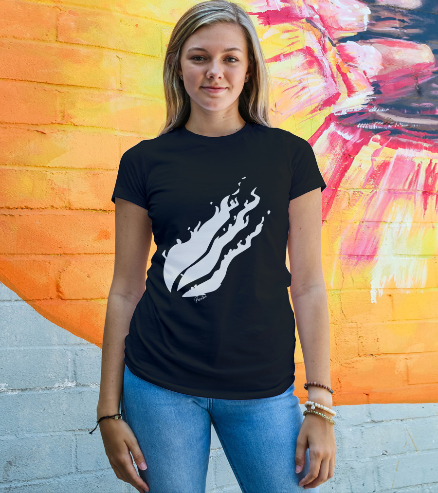 Preston Flame Black White T-Shirt