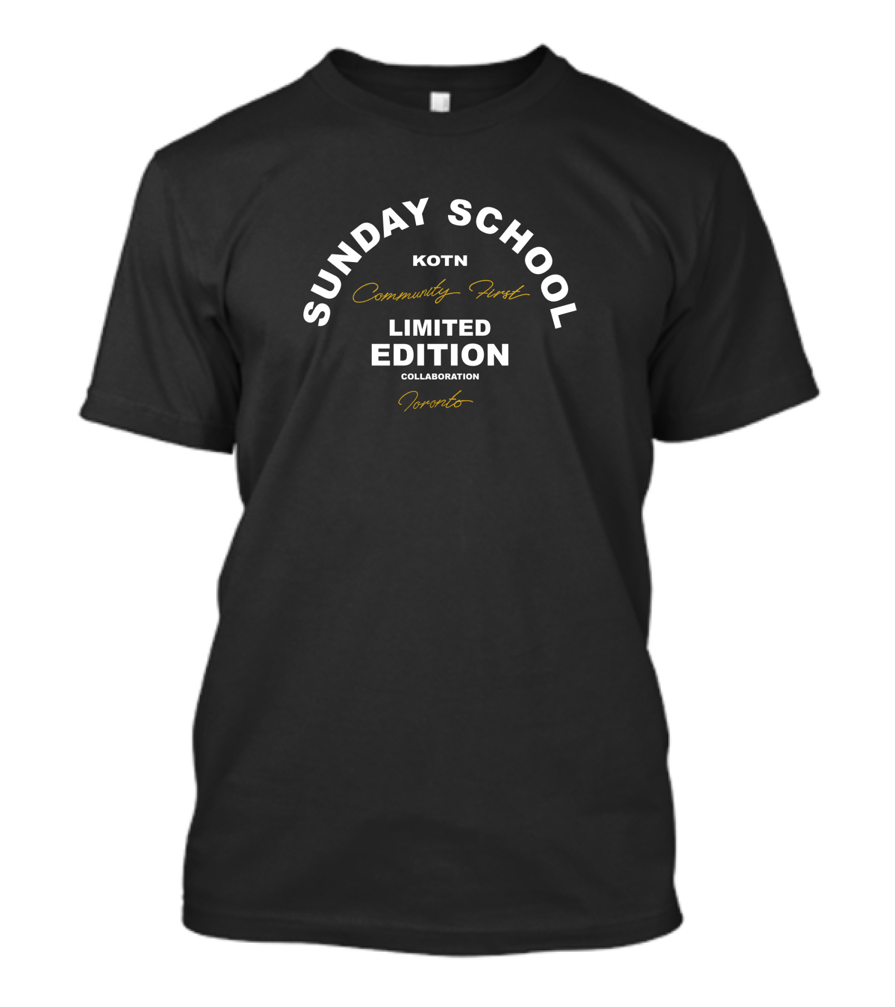 Sunday School Kotn Community First Collaboration Toronto T-Shirt