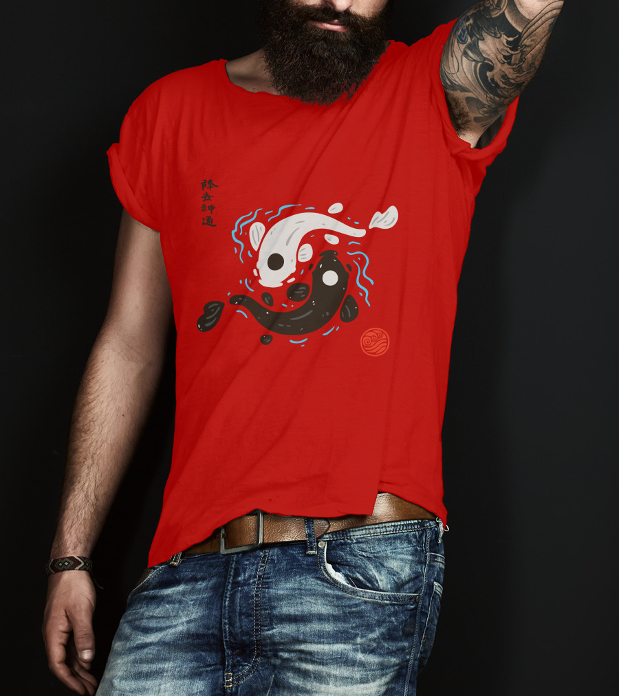 Yin Yang Koi Fish Thomas Sanders Asian Inspired T-Shirt