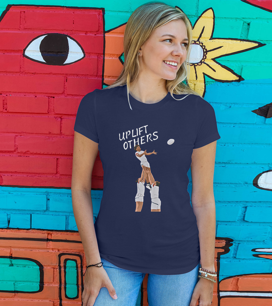 Kristhomas11 Uplift Others Rugby Teamwork Inspired T-Shirt