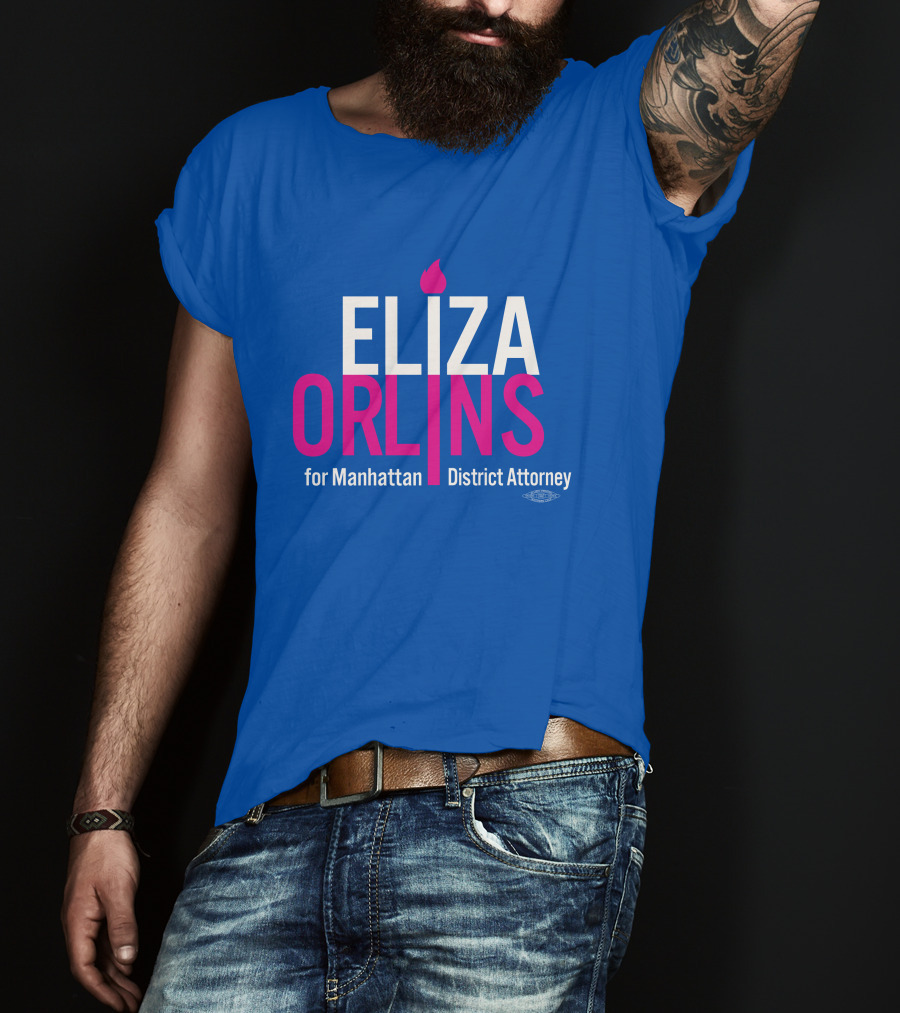 Eliza Orlins For Manhattan District Attorney Campaign Flame T-Shirt