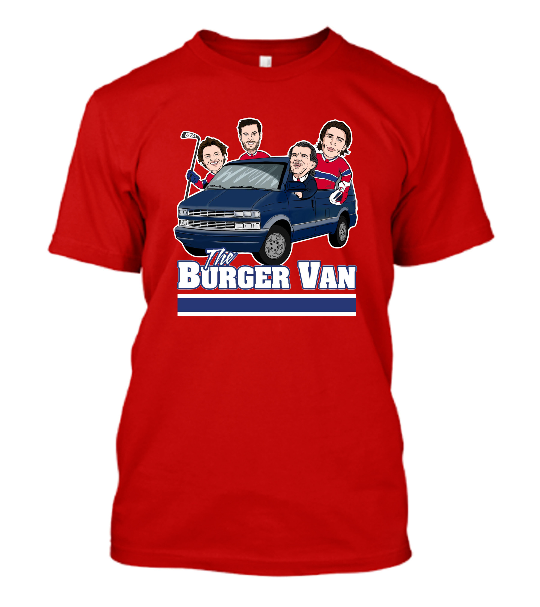 Burger Van Hockey Crew T-Shirt