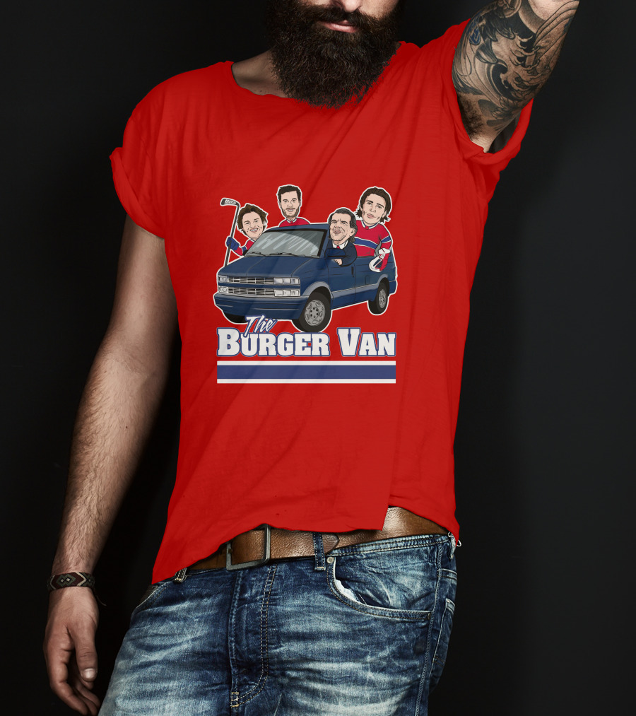 Burger Van Hockey Crew T-Shirt