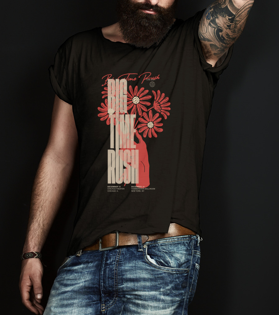 Big Time Rush Live Daisy Chicago Theater New York Hammerstein Ballroom December T-Shirt