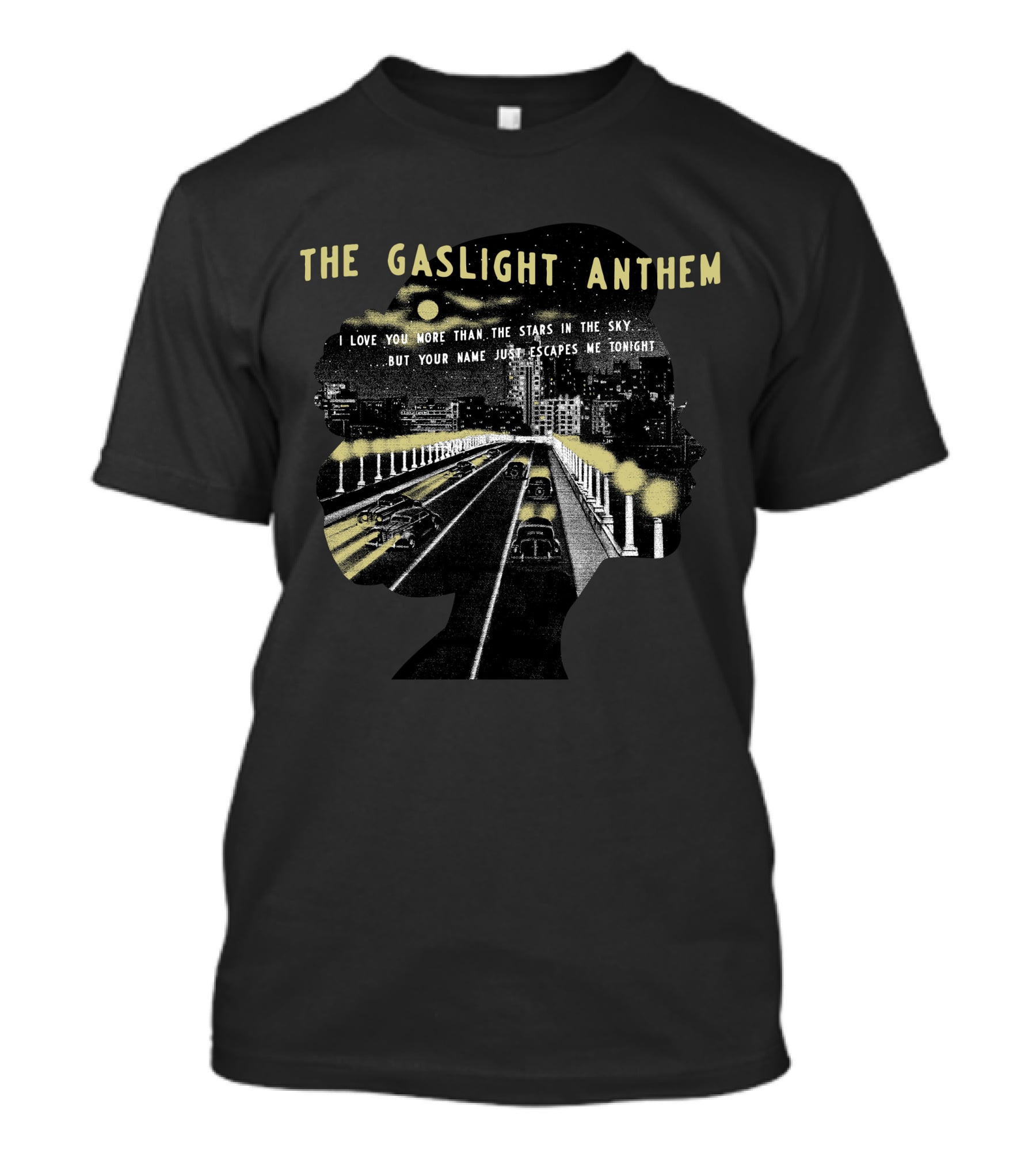 The Gaslight Anthem 1930 Stars In The Sky Bridge Skyline T-Shirt