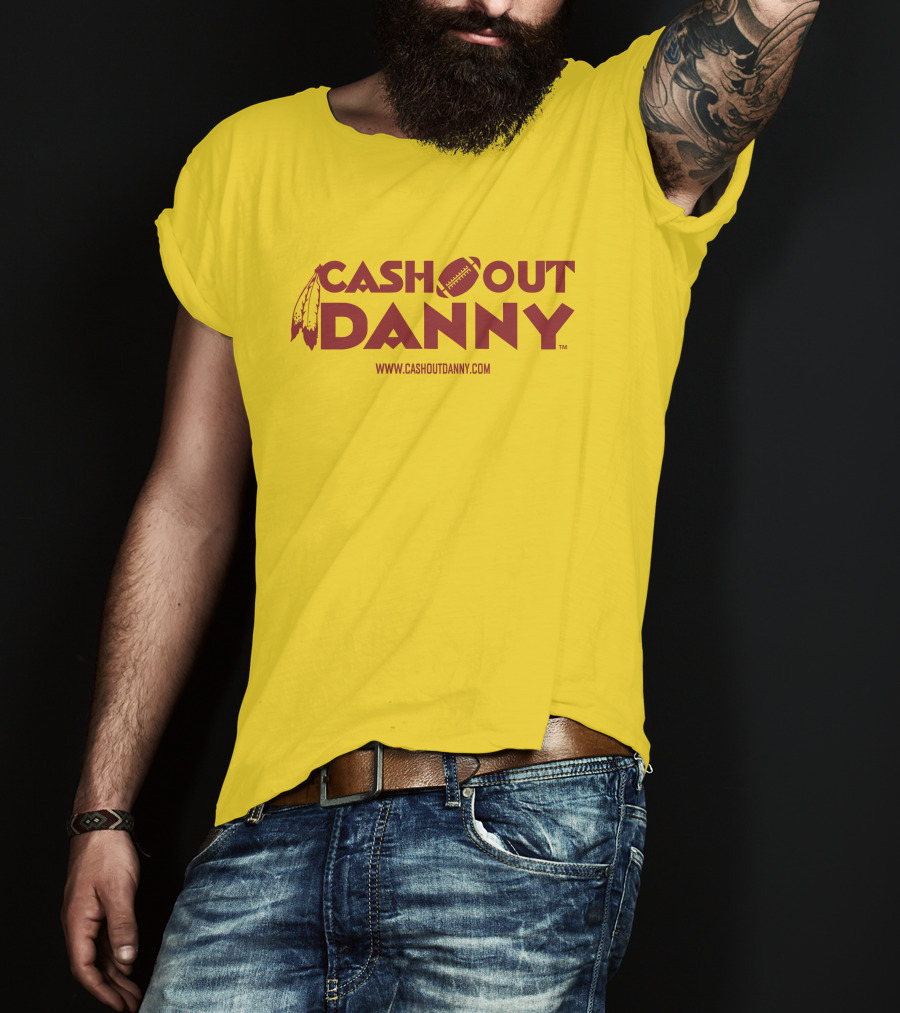 Cash Out Danny Www.cashoutdanny.com Football Feathers Logo Merch Sell T-Shirt