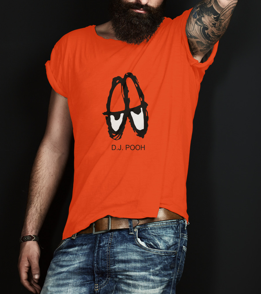 D.J. Pooh Orange Shoes T-Shirt