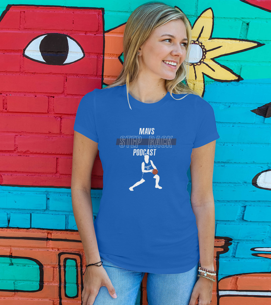 Mavs Step Back Podcast Luka Doncic Basketball T-Shirt