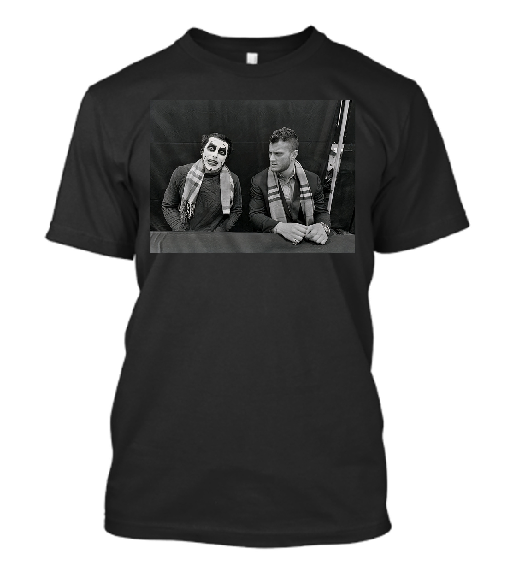 Pro Wrestling Tees Better Than Youhausen With Painted Face And Suit With Scarves T-Shirt