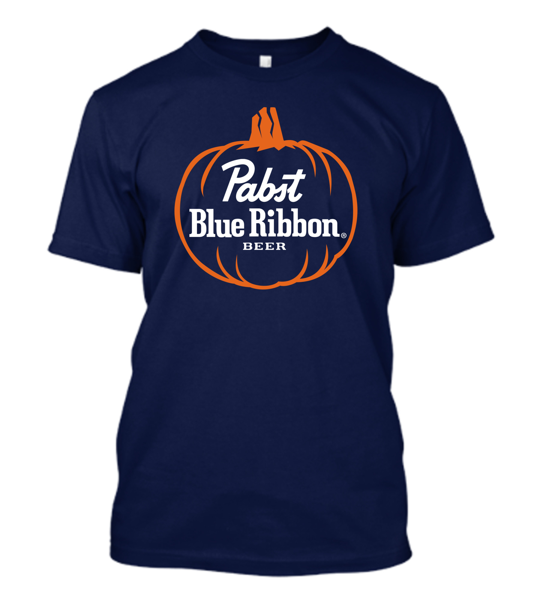 Pabst Blue Ribbon Beer Pumpkin Halloween T-Shirt