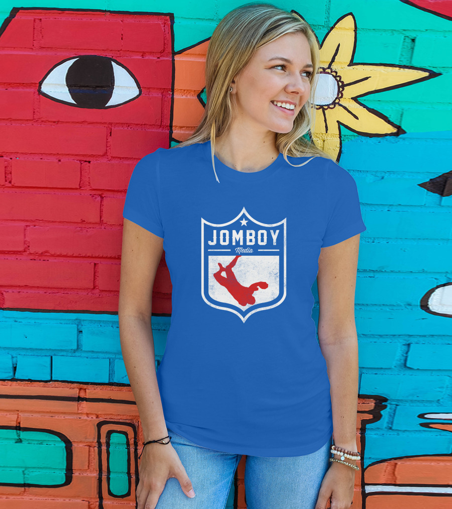 Jomboy Media Merch Thicc Six New Logo NFL Shield T-Shirt