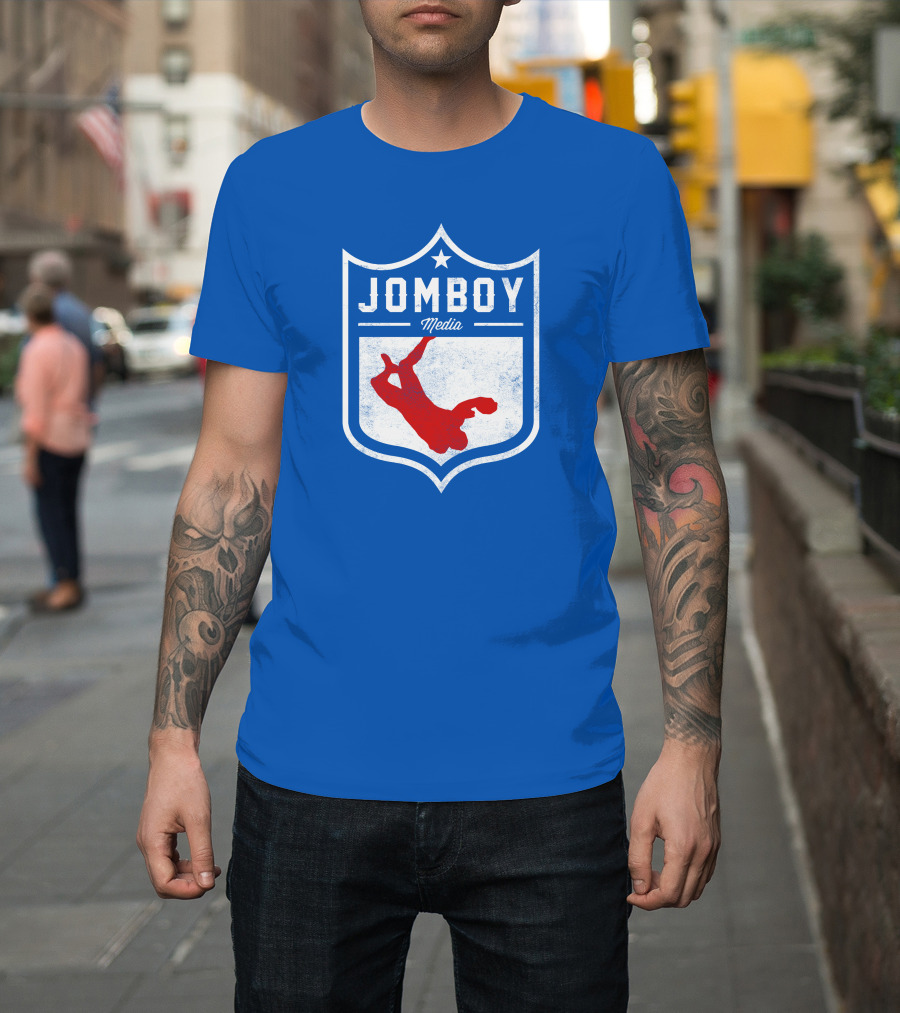 Jomboy Media Merch Thicc Six New Logo NFL Shield T-Shirt