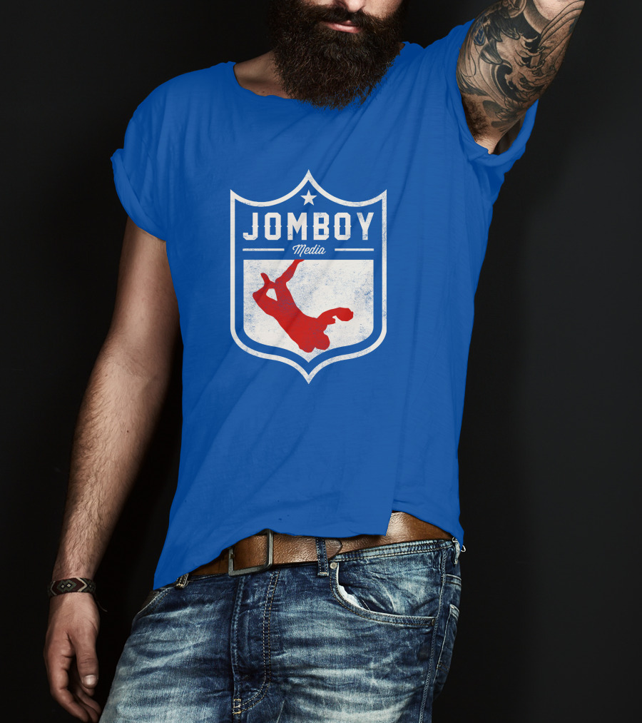 Jomboy Media Merch Thicc Six New Logo NFL Shield T-Shirt