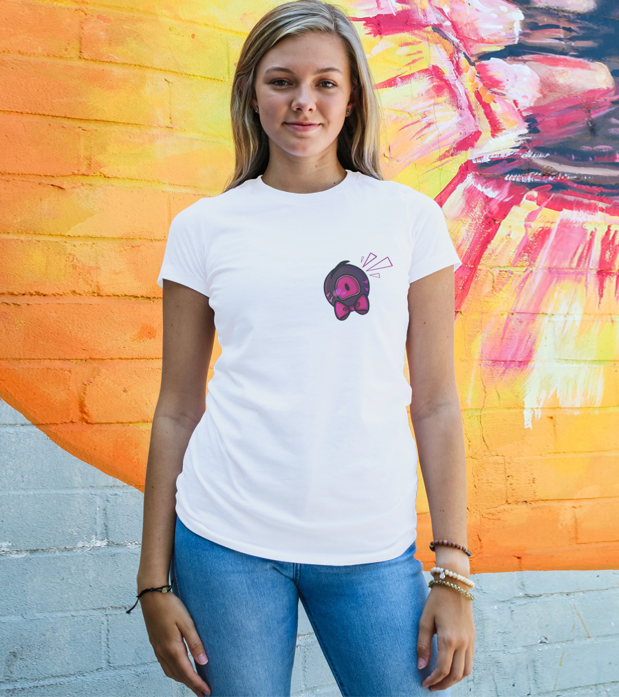 Kaden Shop Merch Fancy Eye Pink Bow Character T-Shirt