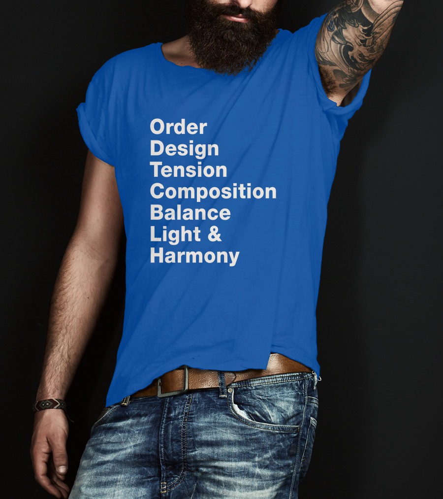 Order Design Tension Composition Balance Light And Harmony T-Shirt