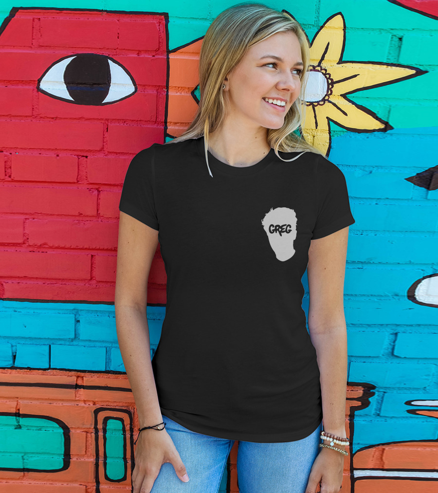 Danny Gonzalez Merch Greg Text Silhouette Pigment Dyed T-Shirt