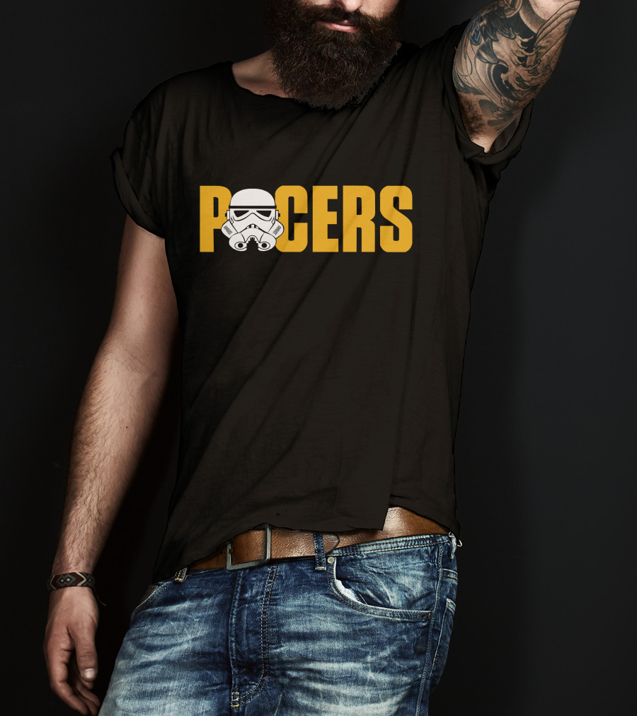 Pacers Stormtrooper Helmet Crossover T-Shirt