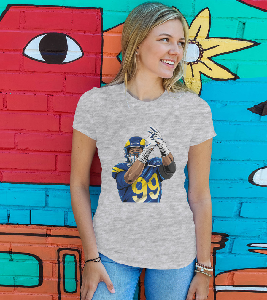 Aaron Donald 99 Rams House Jobsfinished20 Football Player T-Shirt