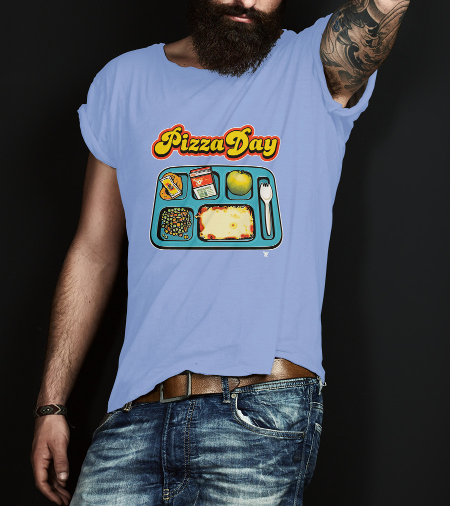 Super 70s Sports Store S7s Pizza Day Lunch Tray T-Shirt