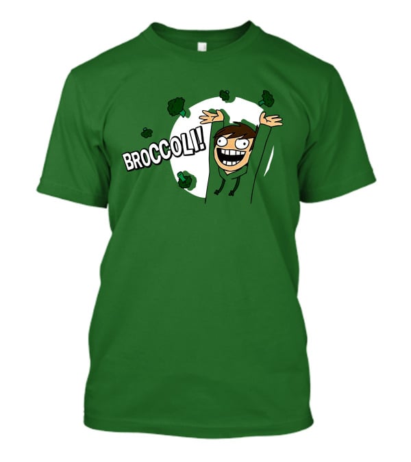Eddsworld Broccoli Enthusiastic Character T-Shirt