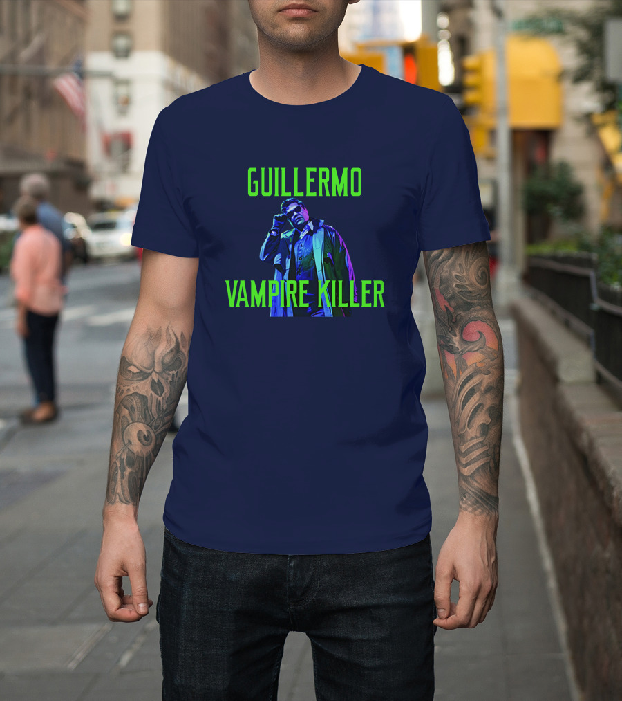 Guillermo Vampire Killer Harvey Guillen Neon Jacket Pose T-Shirt