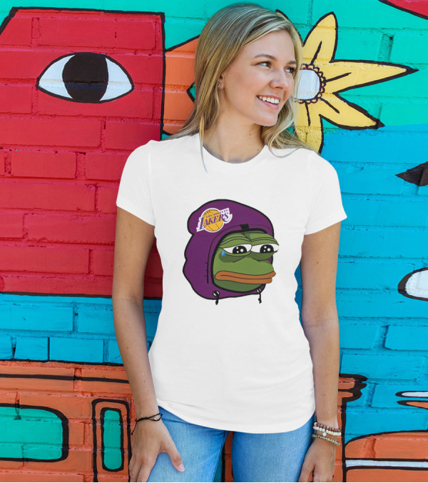 Lakeshowyo Los Angeles Lakers Fan Sad Pepe T-Shirt