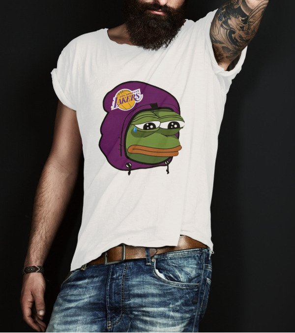 Lakeshowyo Los Angeles Lakers Fan Sad Pepe T-Shirt