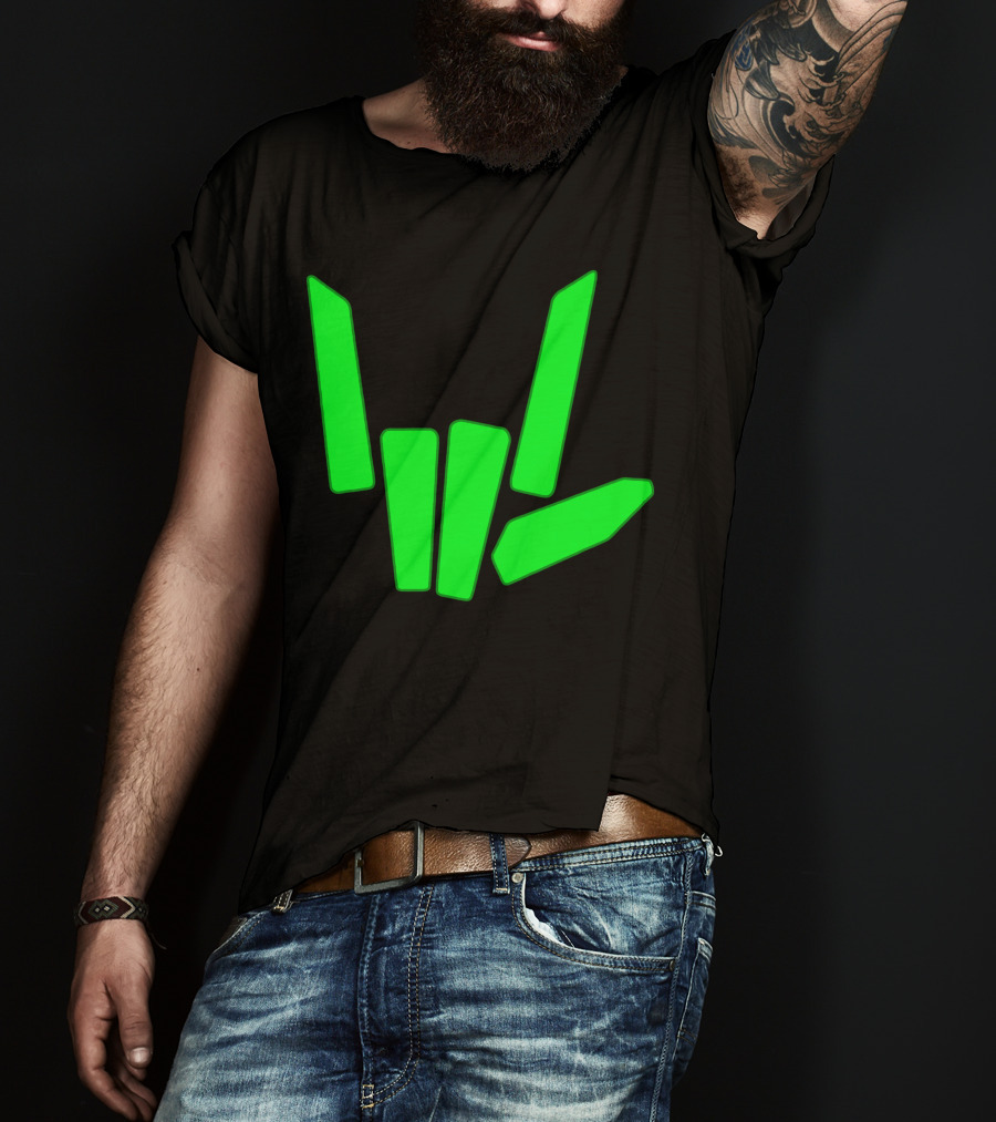 Original Share The Love Green Hand Sign Gesture T-Shirt