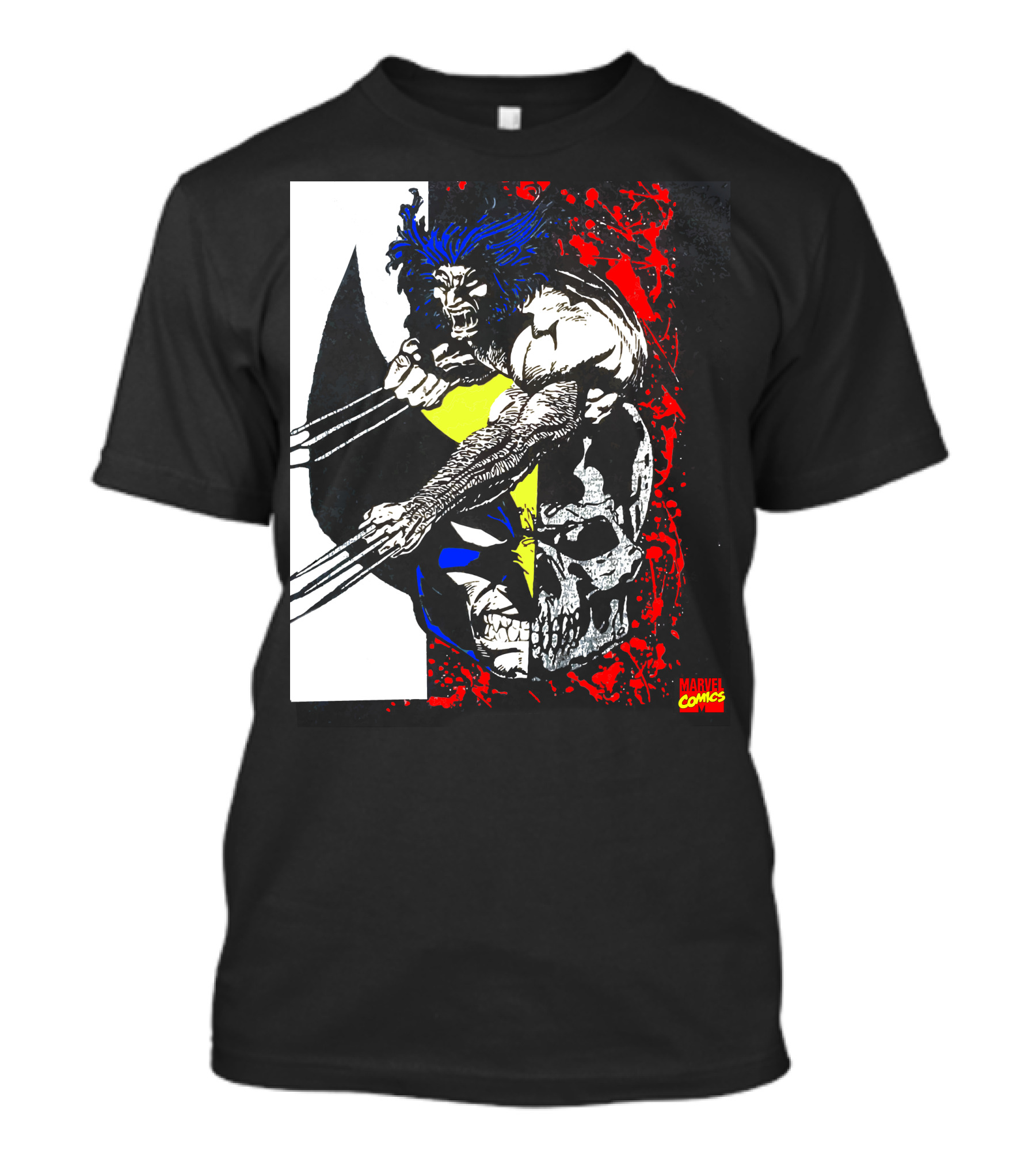 Vtg. Wolverine 1993 Marvel Comics X-Men Claws Red Skull T-Shirt