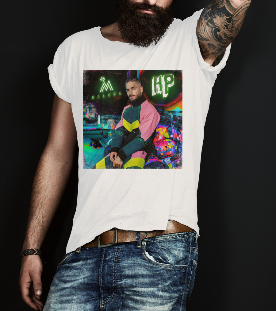 HP Maluma Neon Style Bright Colors T-Shirt