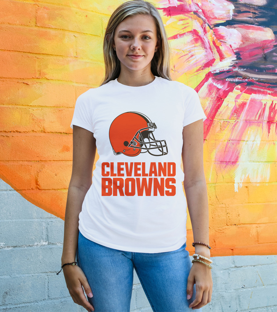 Cleveland Browns Football Team Helmet T-Shirt
