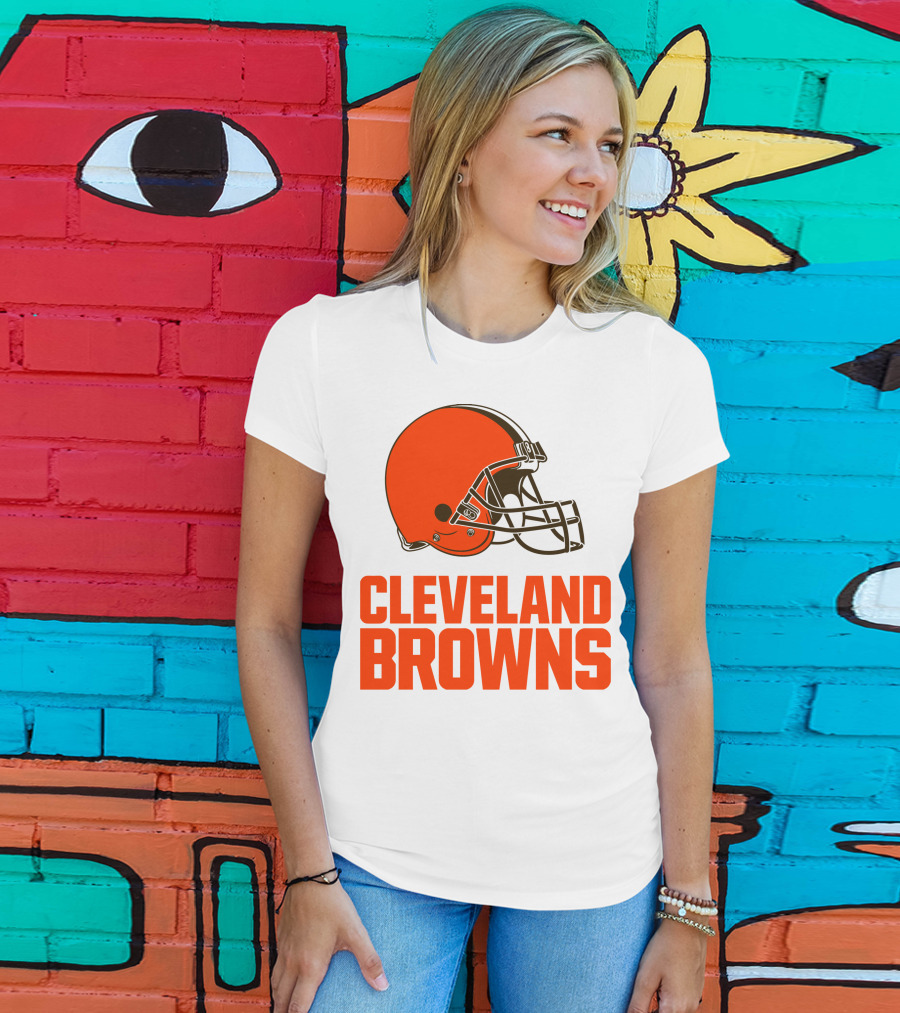 Cleveland Browns Football Team Helmet T-Shirt