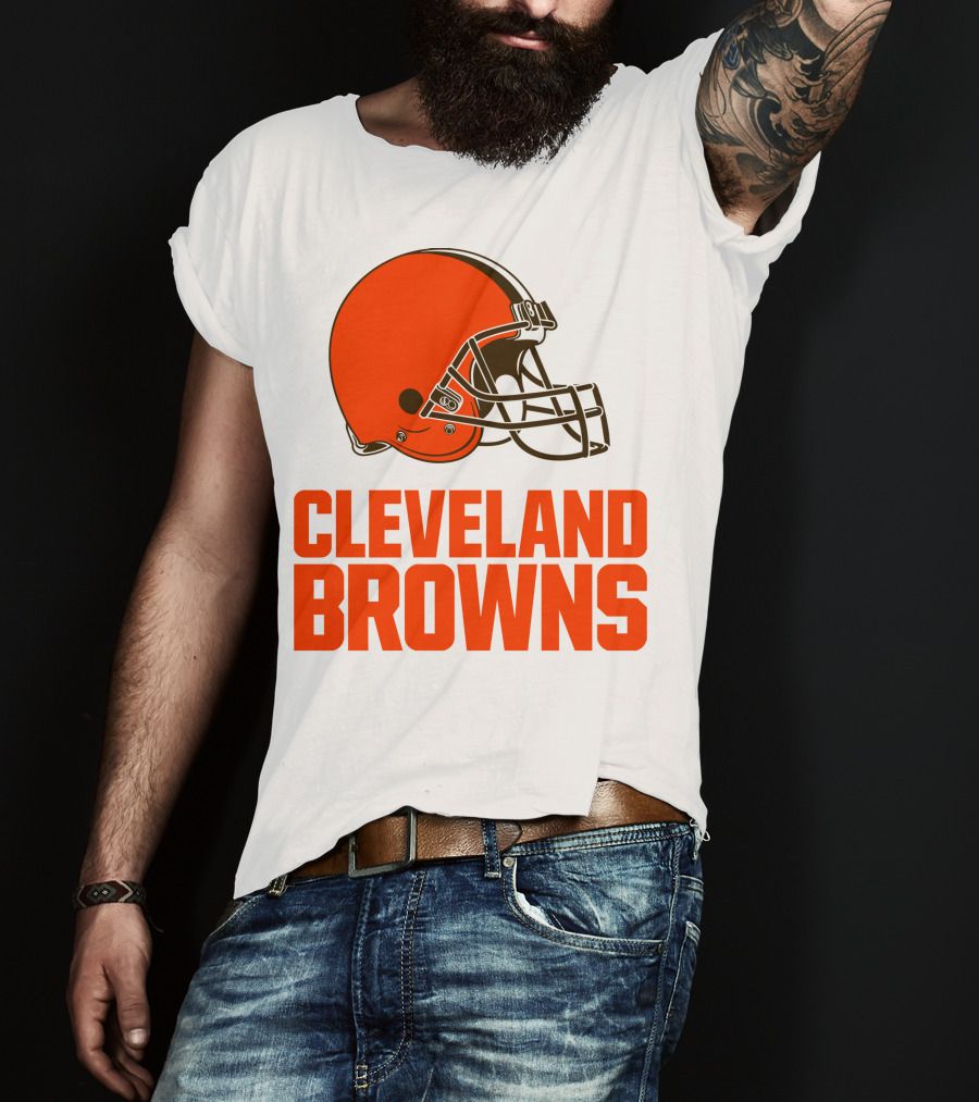 Cleveland Browns Football Team Helmet T-Shirt