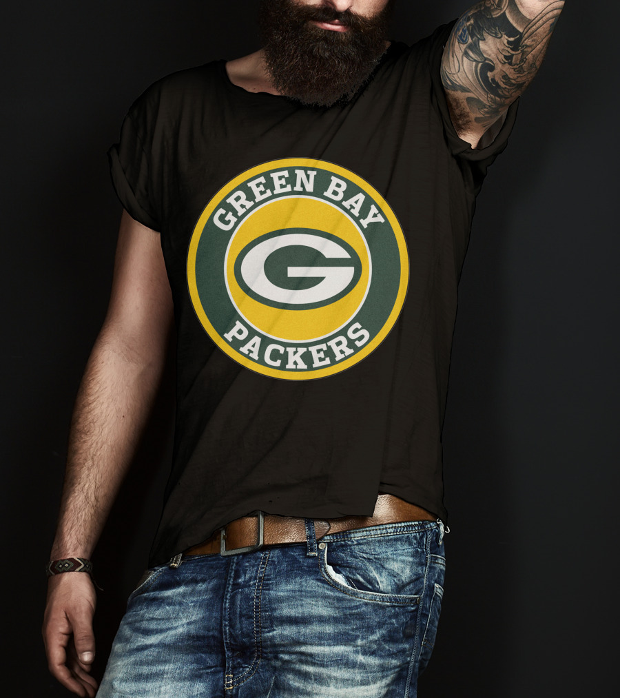Green Bay Packers Football Team Circle T-Shirt