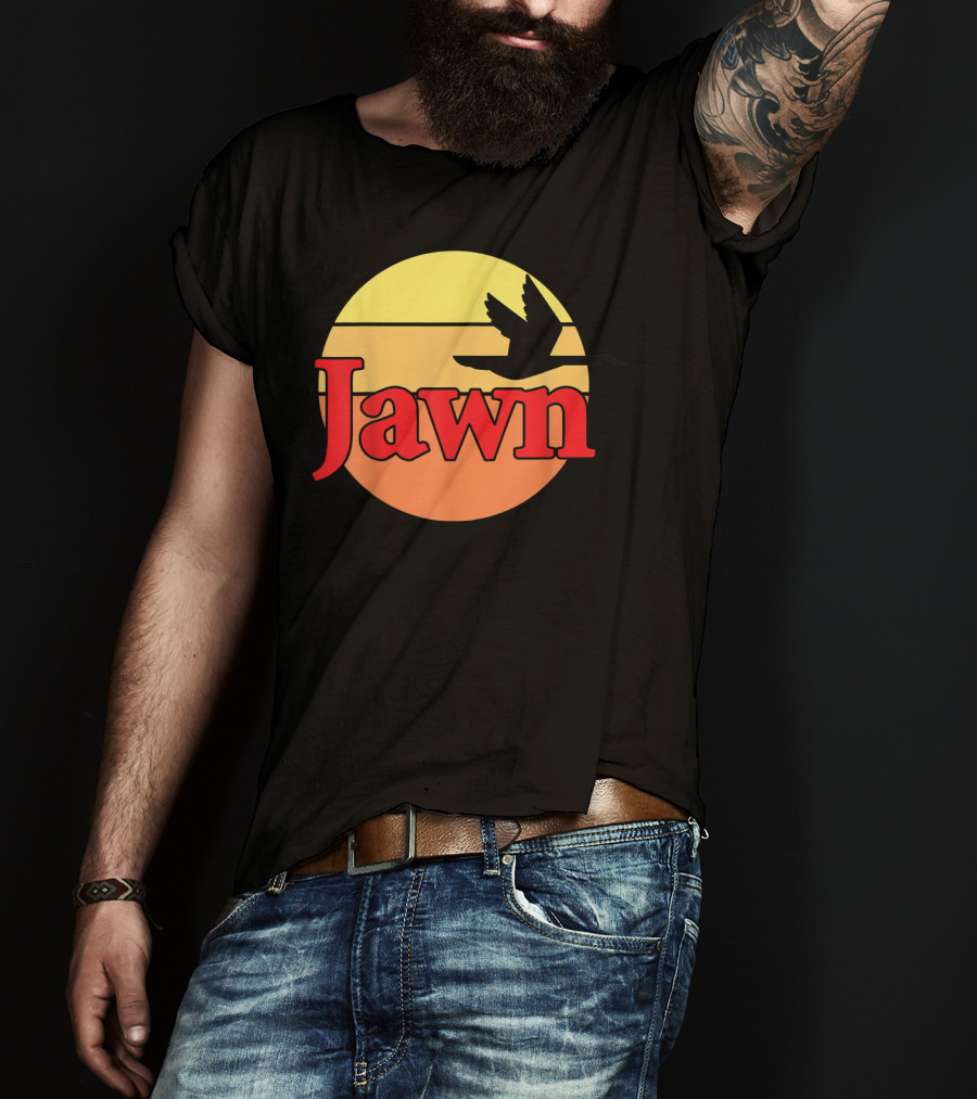 Wawa Jawn Sunset Silhouette Bird T-Shirt